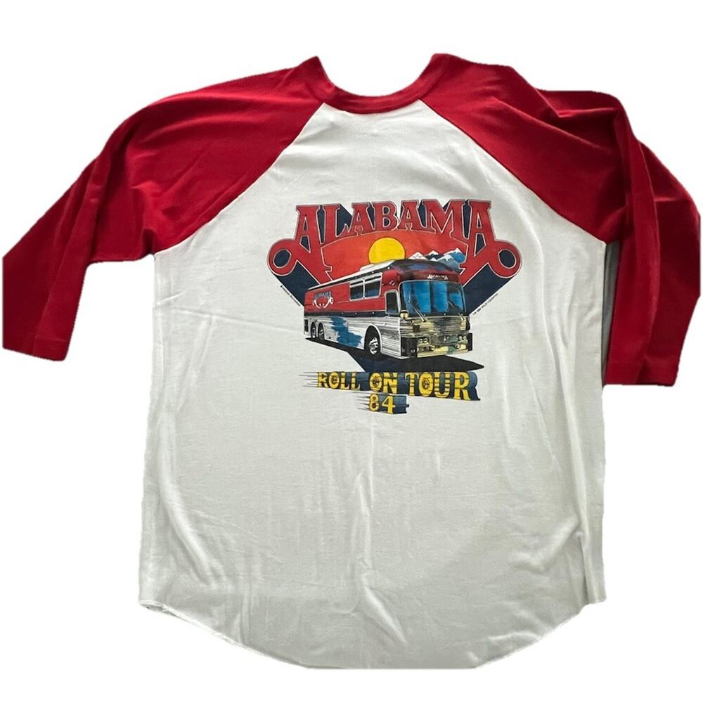 Vintage 1984 Alabama Roll On Tour Concert Merch shirt New, single stitch XL